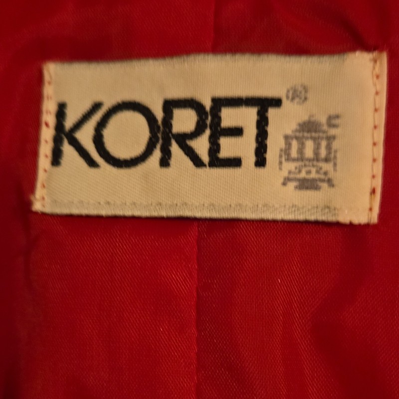 Koret Women’s M Red Wool Blazer Jacket Lined Button Pockets Long Sleeve gallery