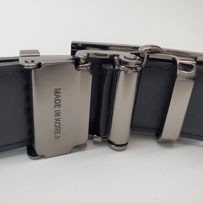 Republic of Korea Marine Corps Belt Faux Alligator Belt Black Genuine Leather gallery