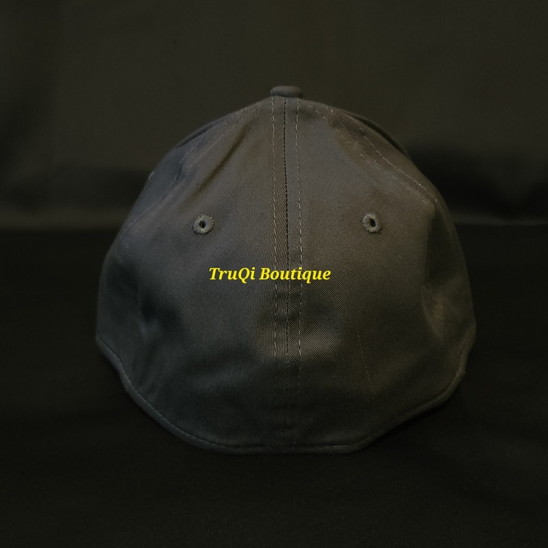 NEW ERA 39THIRTY BLANK CUSTOMIZABLE STRETCH FITTED HAT GRAY YELLOW SMALL-LARGE gallery