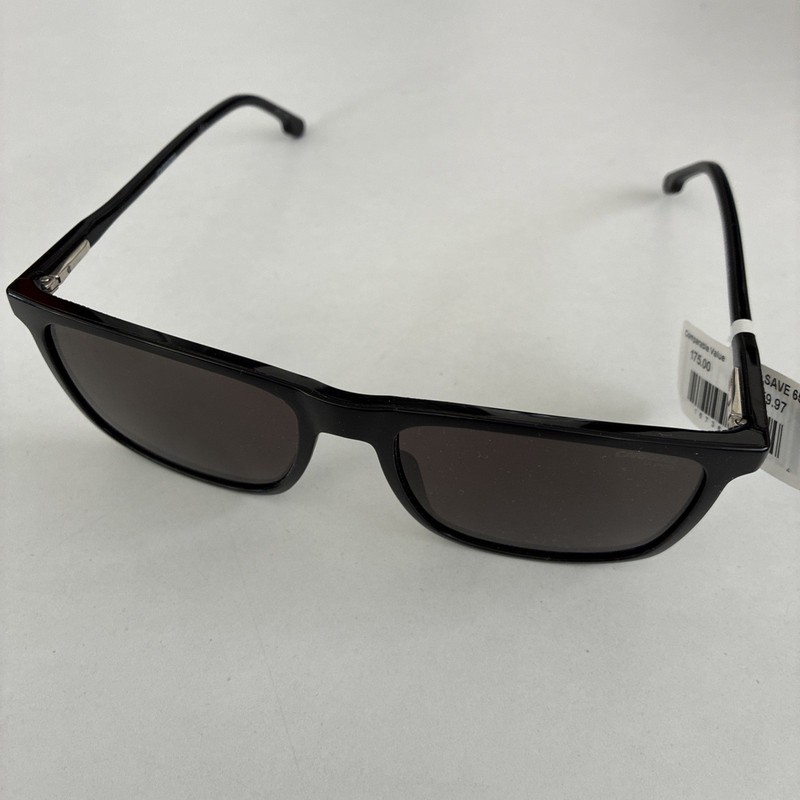Carrera Black Slim Modern Square Sunglasses w/ Spring Hinges – CA231S 0807 IR