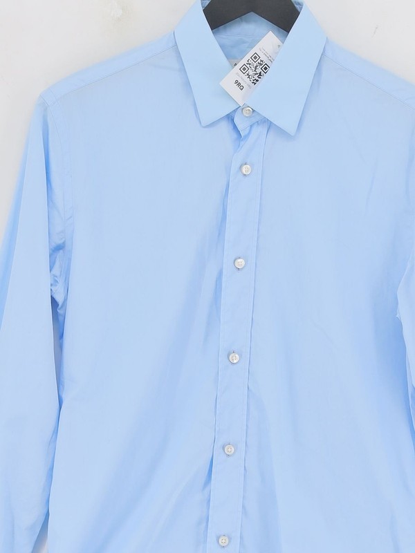 A. Sauvage Men's Shirt Collar: 14.5 in Blue 100% Other Basic gallery