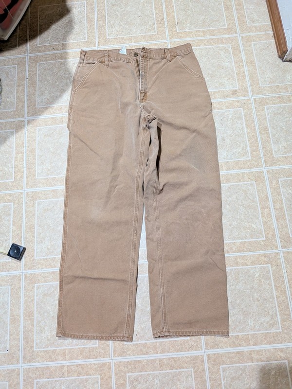 Vtg Carhartt B11 BRN Workwear Pants 38×34 Original Dungaree Fit Made In USA