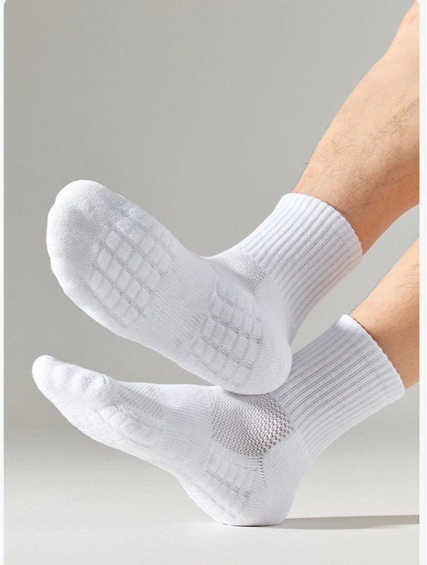 6 Pairs Set Men's Black Ankle Socks Sports Crew Solid Socks Cotton Socks gallery
