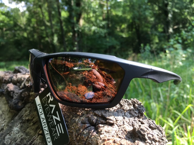 RAZE Eyewear Sunglasses Prime HDP black golf fishing polarized brown lens A1