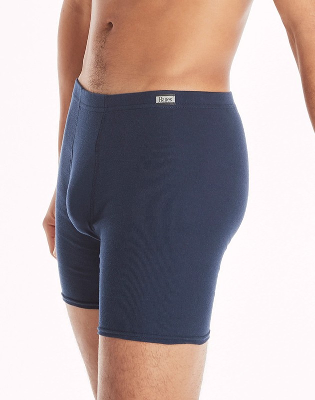 Hanes Men's FreshIQ Assorted Blues Boxer Briefs w/ ComfortSoft Waistband 10-Pack gallery