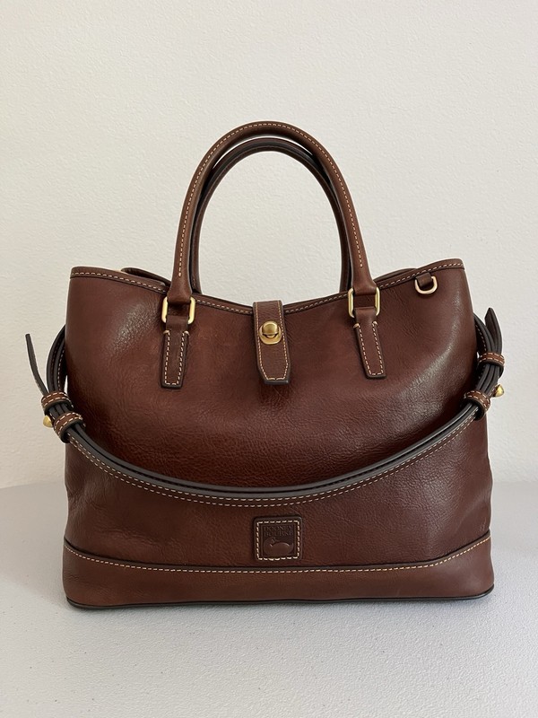 Dooney & Bourke Florentine Perry Satchel in Chestnut