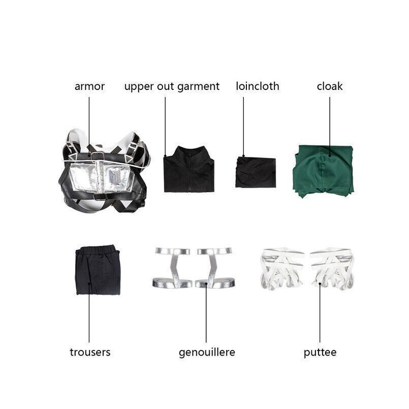 Attack On Titan Final Season Cosplay Costume Eren Jaeger Outfit Breastplate Set