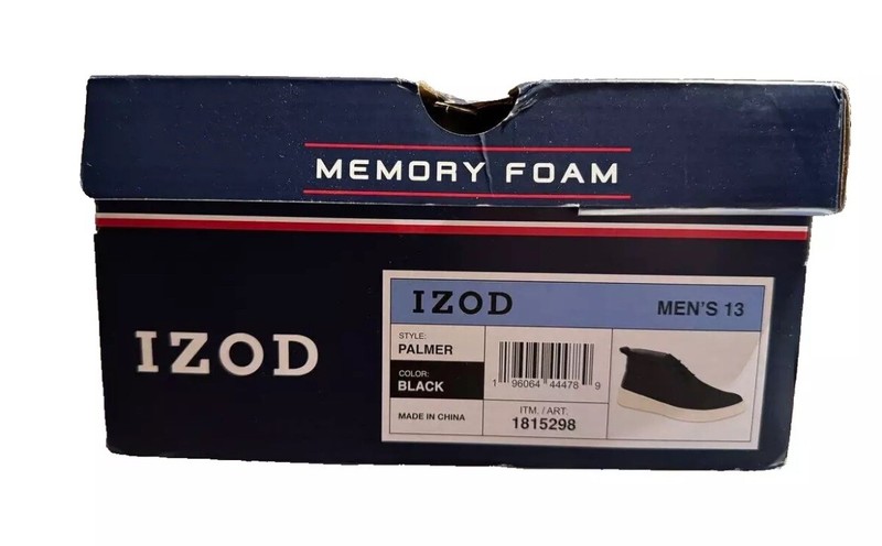 IZOD Men's PALMER Chukka Boot | Color BLACK | US Size 13 gallery