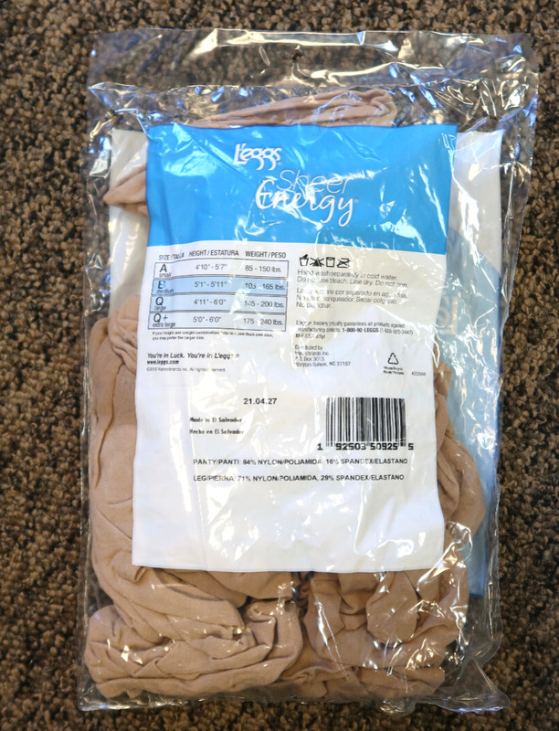 New 3-count L'eggs Sheer Energy Active Support Sheer Toe Pantyhose Size B - Nude gallery