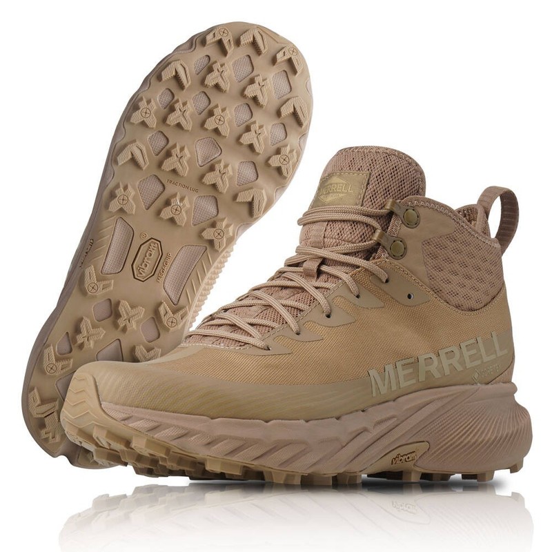 Merrell Agility Peak 5 Tact Mid GTX Outdoors Shoes Coyote Mens Size 11.5 J005773