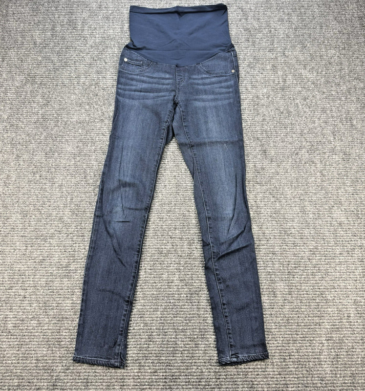 LED Luxe Essentials Denim Maternity Jeans Size 25 Dark Wash Skinny Stretch