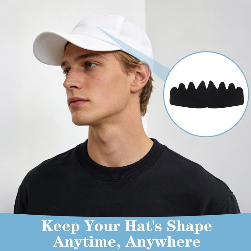 10PCS Hat Sweat Liners for Caps Washable Reusable Inserts for Sweat Protection gallery