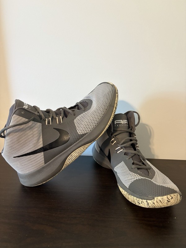 Nike Air Precision Basketball Shoes Wolf Gray Men’s Size 10