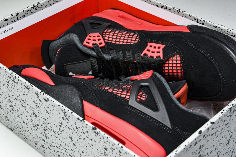 CT8527-016 AJ 4 Retro Red Thunder Black/Crimson Men's Size 4-13 gallery