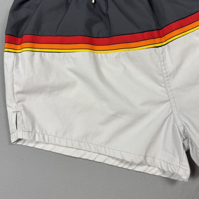 RARE Vintage Mega Sport 70’s 80’s Men Large Swim Trunks Shorts Colorblock Retro gallery