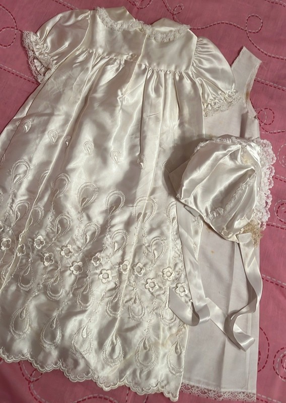Christening Vintage 3 Pieces Dress Girls 12-14 Month gallery