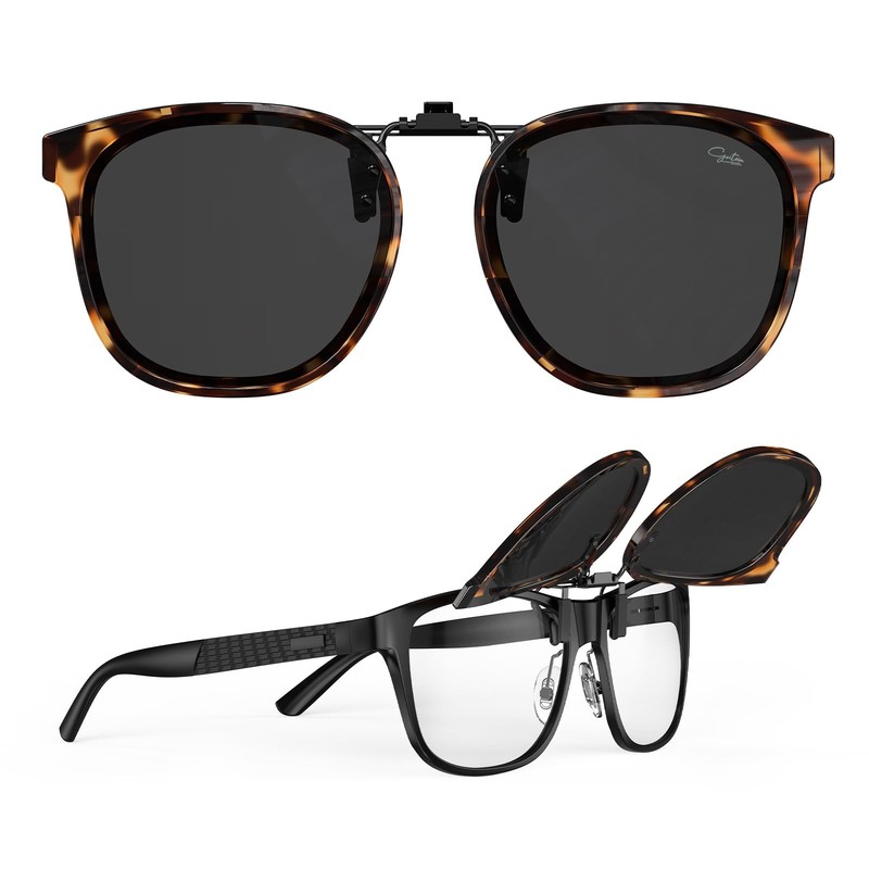 Oversized Clip On Sunglasses Over Prescription Glasses for Women, Fashion…