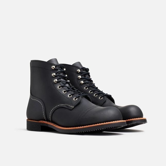 Red Wing Iron Ranger 8084 Men’s 6″ Black Leather Ankle Boots Size 9 (EE width)