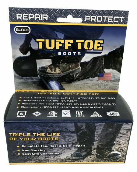 TUFF TOE Original Formula Work Boot Toe Guard Protection (Brown, Black, or Tan) gallery
