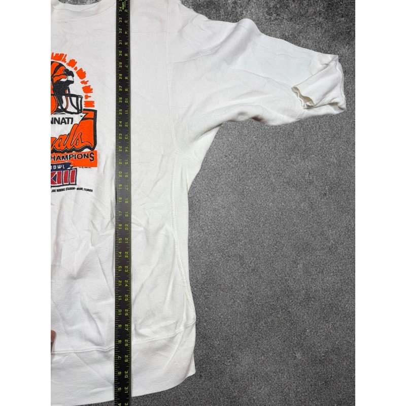 Vintage Healthknit Cincinnati Bengals 1988 AFC Champions Super Bowl Sweatshirt L gallery