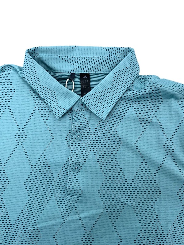 $70 Adidas Men's Ultimate365 Textured Polo Shirt - Mint Iron - Medium - New Tags gallery