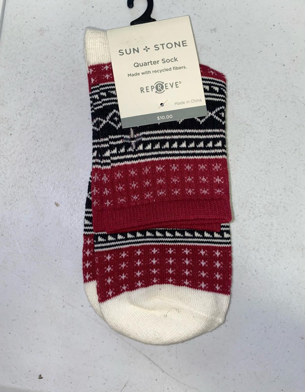 MSRP $20 Sun + Stone Quarter Socks 2-Pack Size 7-12