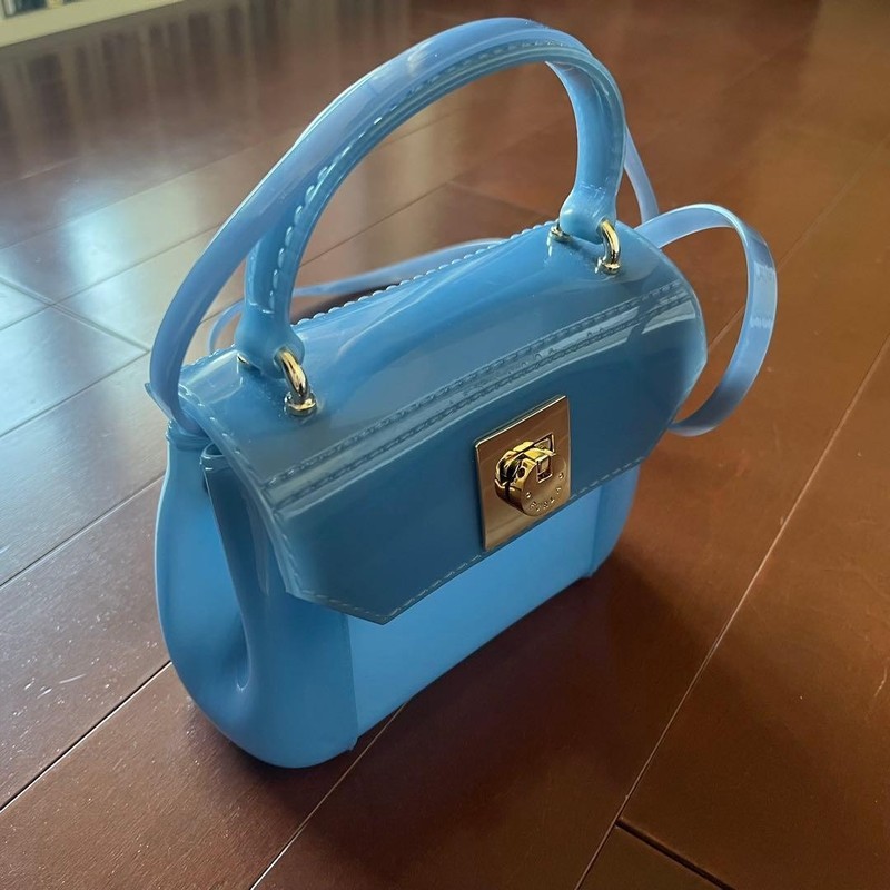 FURLA Candy Bag Mini 2Way Jelly PVC Crossbody Handbag Authentic item from Japan gallery