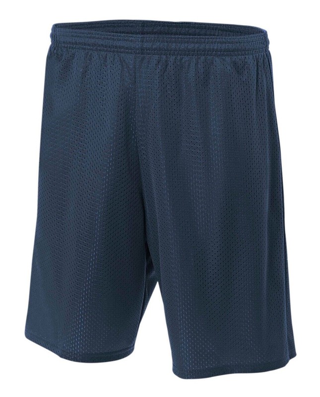 A4 Mens 100% Polyester Performance Sprint 7″ Lined Tricot Mesh Shorts N5293