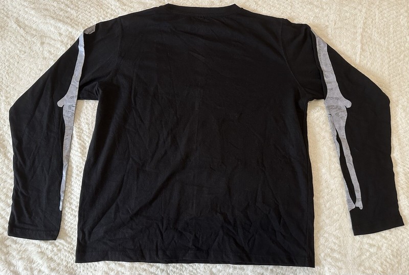 URBAN BUCK Skeleton Men Size L Long Sleeve Shirt Black gallery
