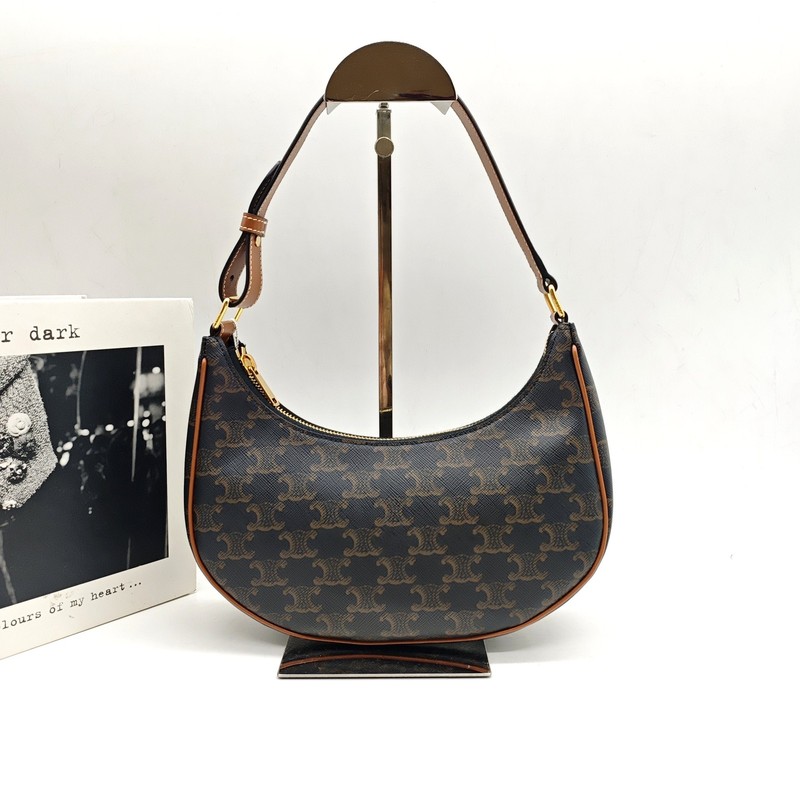 Celine Ava Triomphe Canvas Hobo Bag Shoulder Bag Crossbody Bag [Duties Paid]