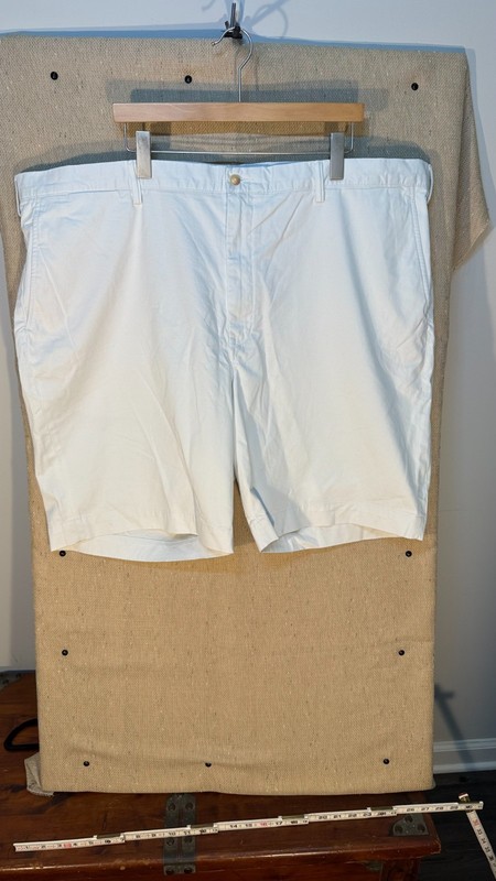 Polo Ralph Lauren Classic Fit Shorts Mens 48 White Chino 9 Inseam