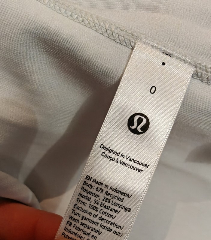 Lululemon Ribbed Softstreme SlimFit Tank Dress Light Ivory Sleeveless sz0 NWOT gallery