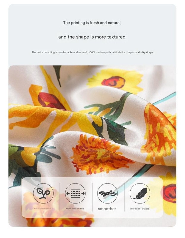 100% SILK Women Scarf Wrap Hair Ribbon Handbag Handle Neck Headware Accessories gallery