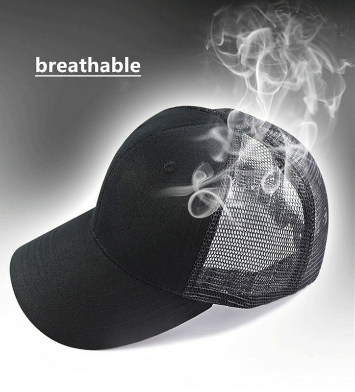 Trucker Hat Mesh Back Snapback Plain Solid Baseball Cap Visor Blank Hats Caps gallery