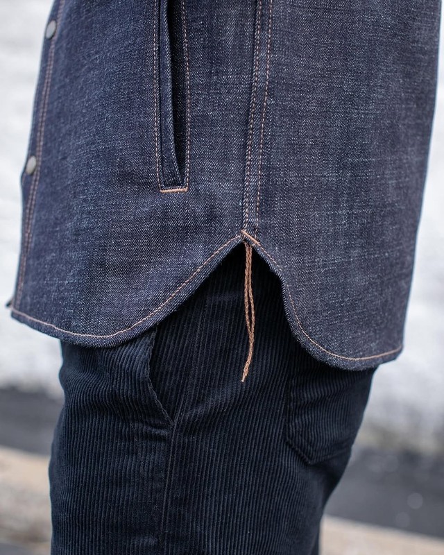 Rogue Territory Cryptic Japanese Selvedge Denim Service Shirt 2XL RGT Rare NWOT gallery
