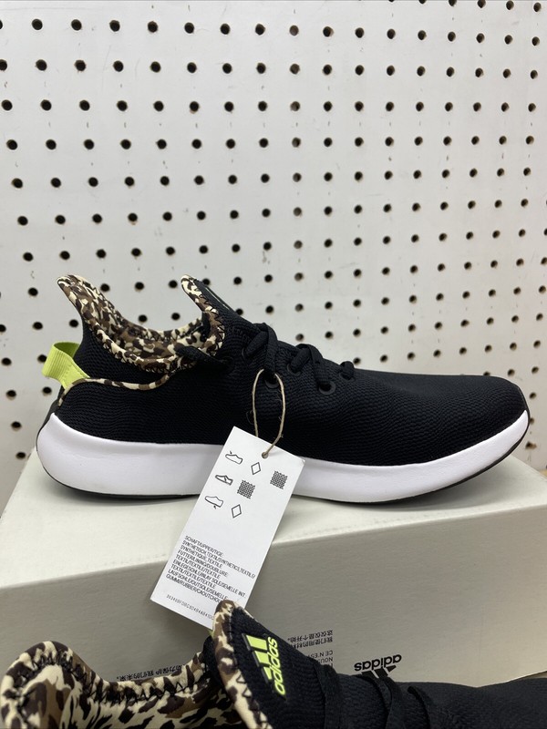 adidas Cloudfoam Pure SPW Sneaker Women's Sizes Black Pulse Lime IG3150 gallery