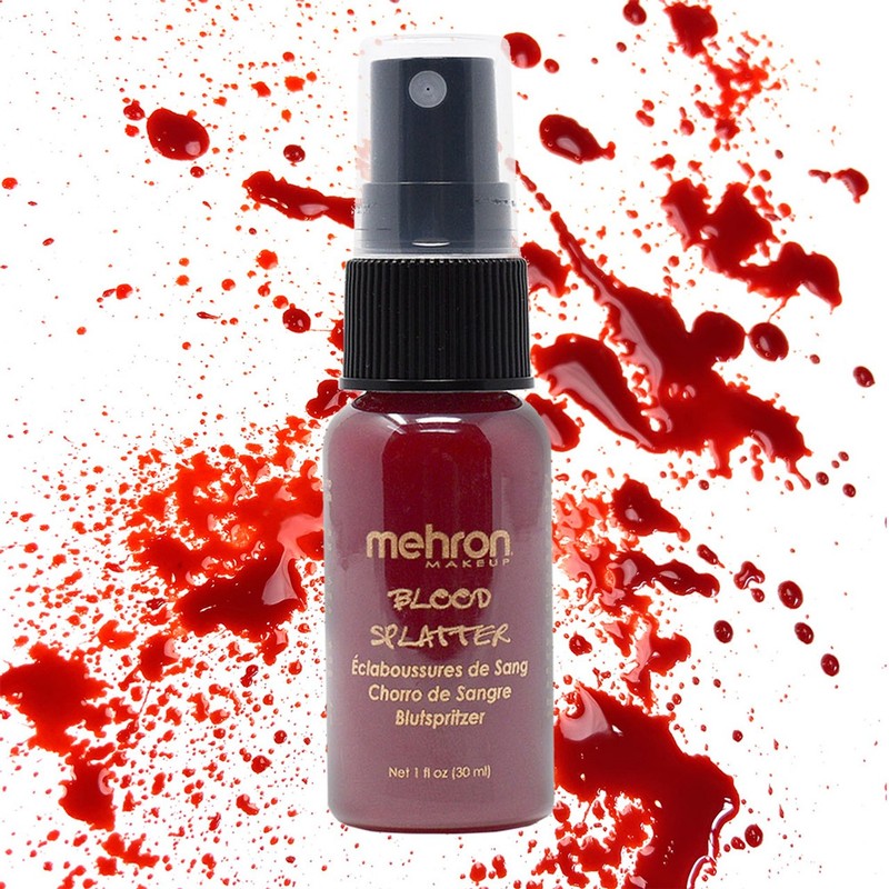 SPLATTER SPRAY FAKE BLOOD ZOMBIE SPECIAL DRIP EFFECTS STAGE MAKEUP FX BY MEHRON