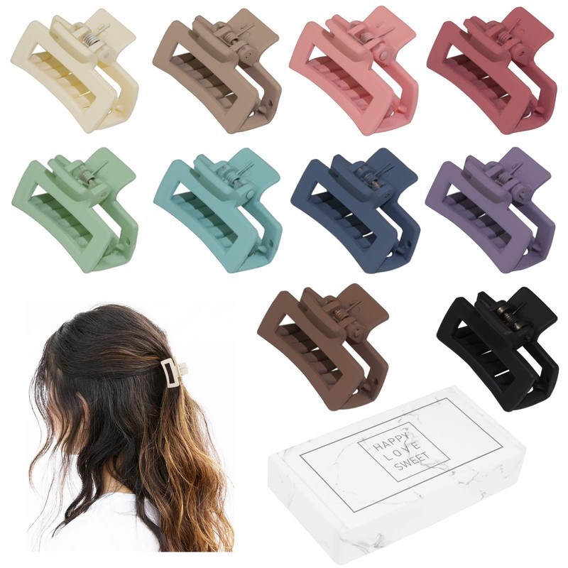 Cobinaan Hair Clips for Women Girls, Small 1 Count (Pack of 10), Light color