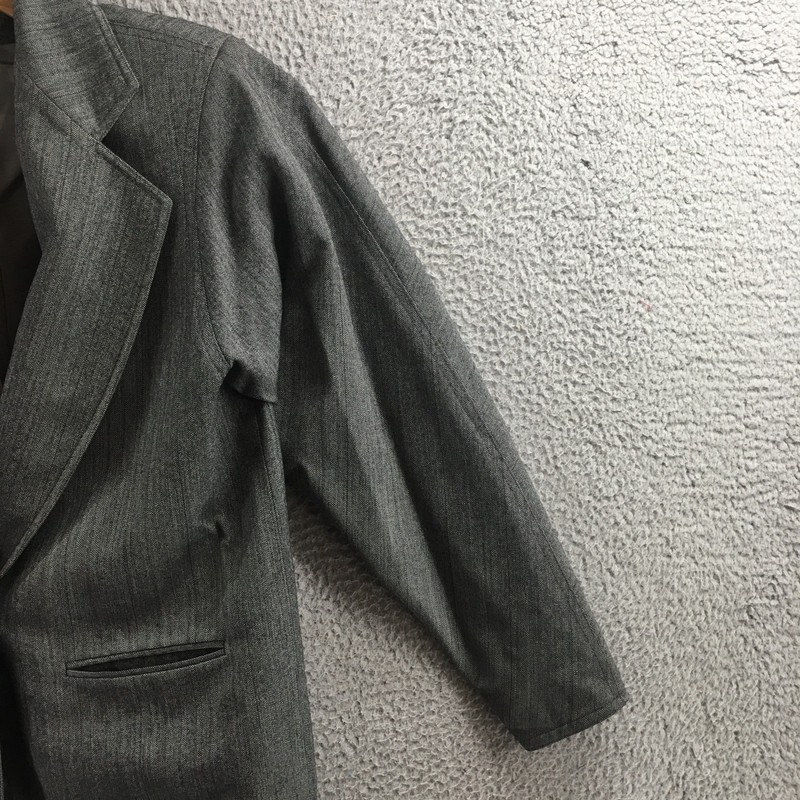 Harve Benard Blazer Jacket Mens 10 Gray Long Sleeve Casual Front Pocket Button gallery
