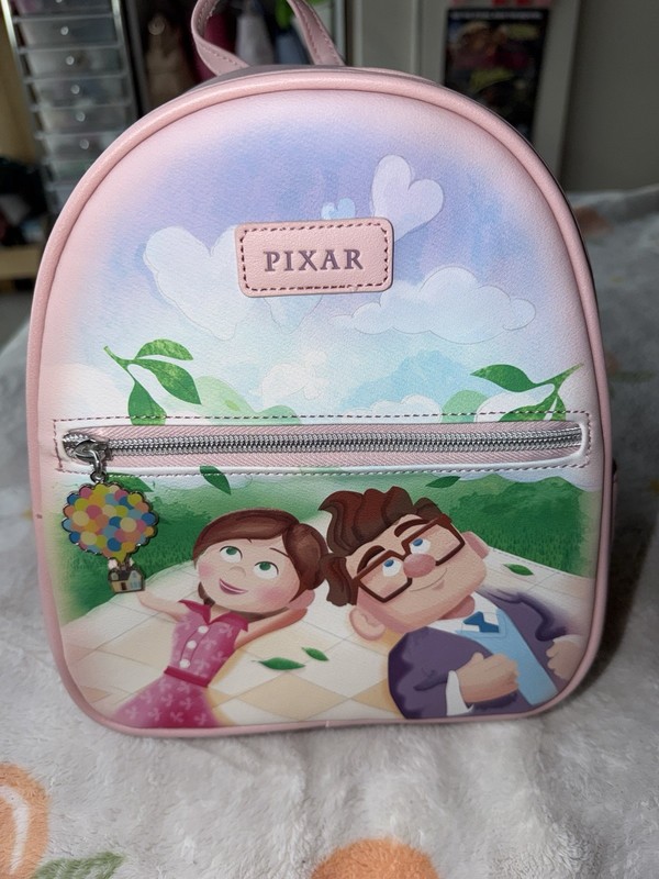 Pixar Up Carl & Ellie Pink Mini Backpack