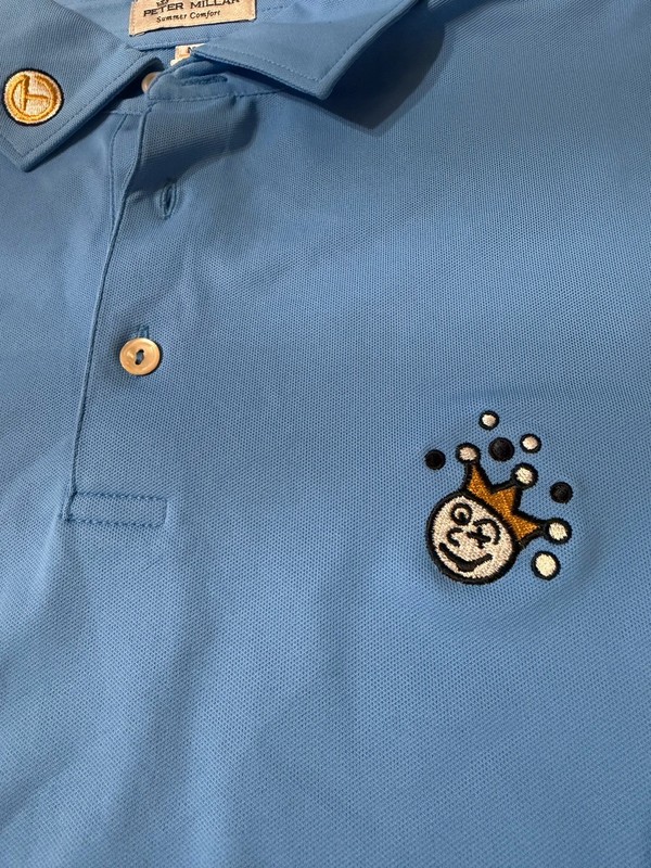 Peter Millar Summer Comfort Men M Scotty Cameron jester circle T Golf Polo Logo