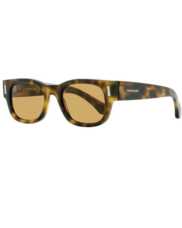 NWT Salvatore Ferragamo Men’s Sunglasses Tortoise Rivet 51mm SF2064SE
