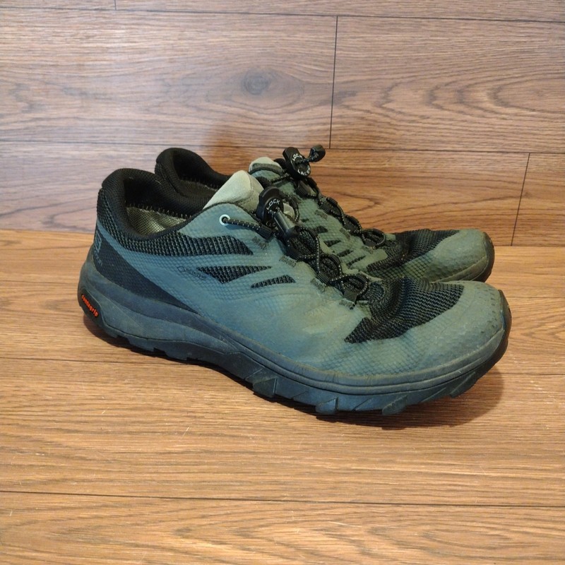 Salomon Outline GTX Mens Shoes Size 11.5 Black Green