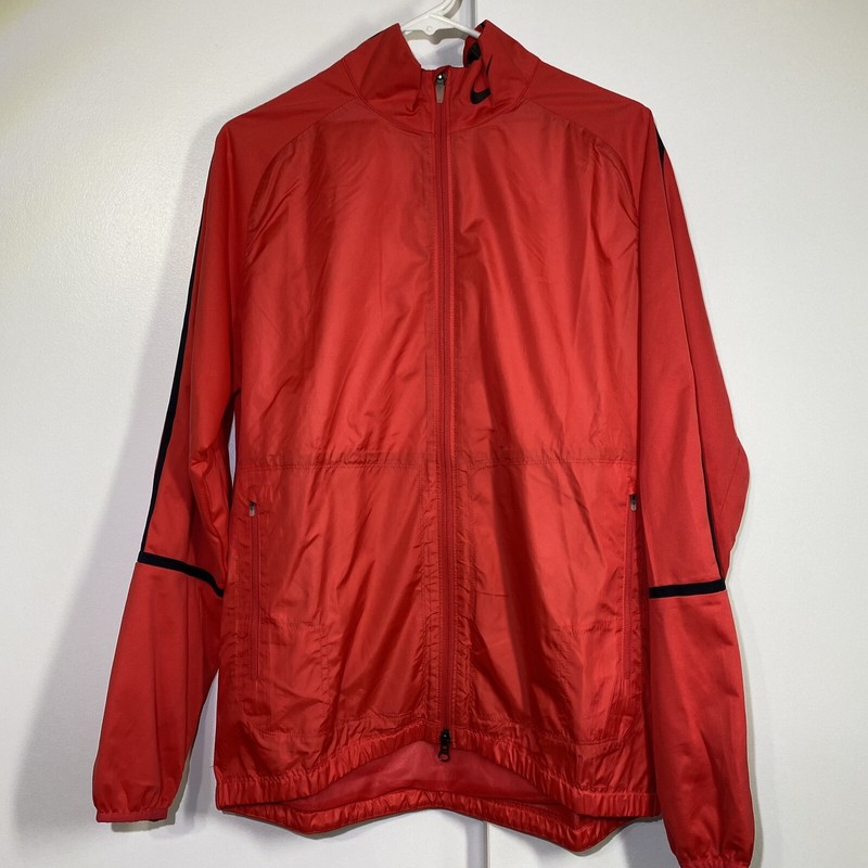Nike Golf Men’s Windproof Full Zip Red Jacket Size Medium