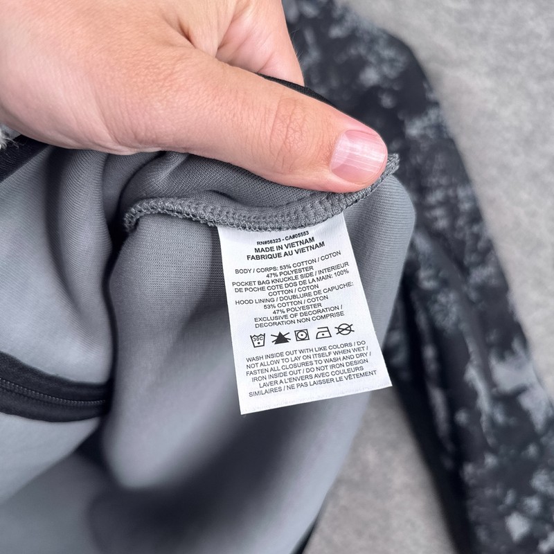 Nike Tech Fleece Hoodie Mens Medium M Gray Camo Full Zip Jacket HV5055-060 gallery