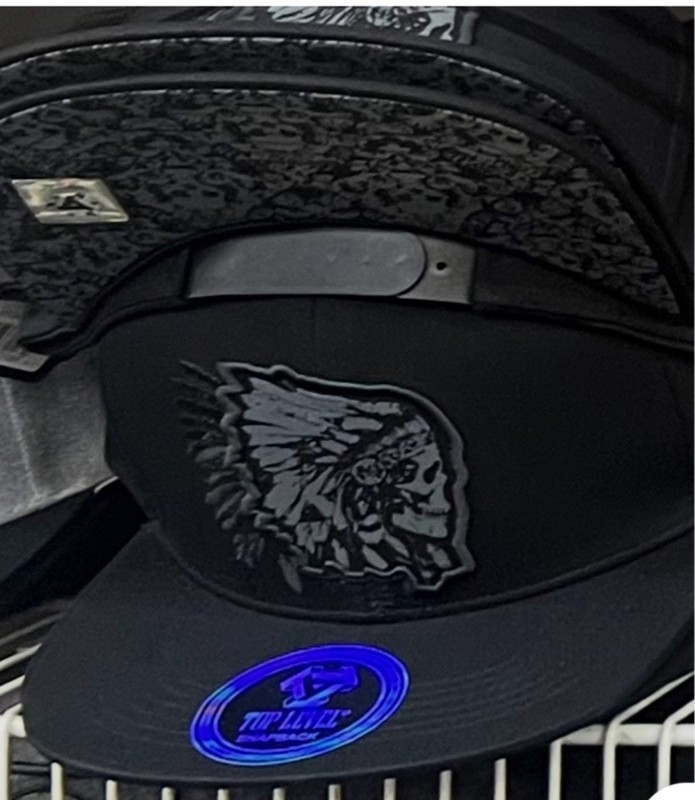 Skull Warrior Top Level Chief Hat Adjustable Snapback Baseball Cap *Nwt*
