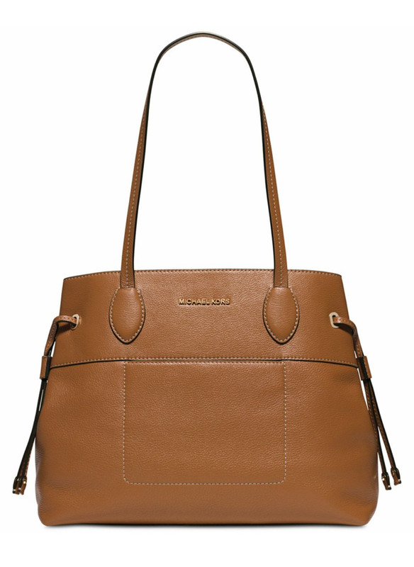 Michael Kors Mae Large EW Drawstring Tote 30S6GM5T7L Acorn/Gold NWT $298