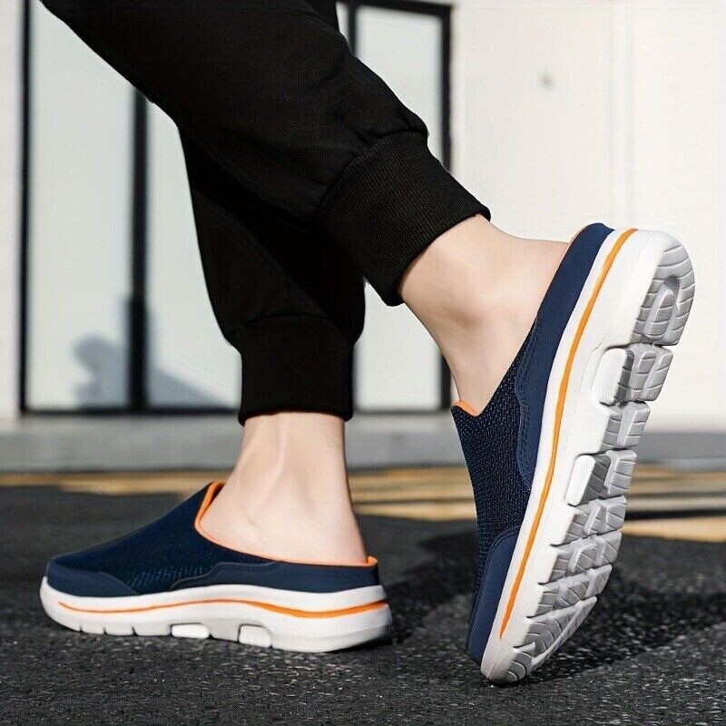 Men's Slip-on Mules Half Sneakers Casual Walking Shoes Outdoor Backless Sneakers gallery