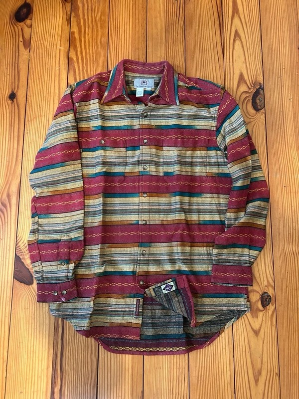 Territory Ahead Men’s Size L Southwestern Pattern Long Sleeve Button Down Shirt