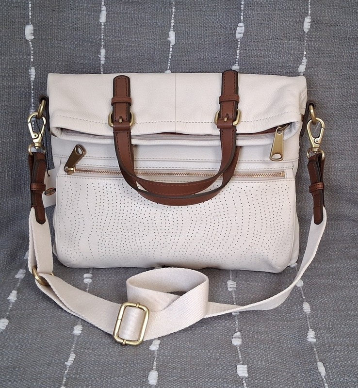 Fossil • Explorer fold over Leather Tote